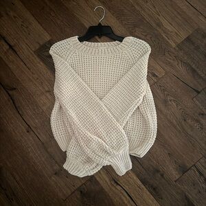White Altar’d State Knit Sweater Size Small
